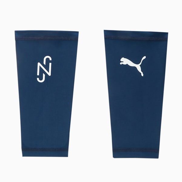 Neymar JR "BNA" ULTRA Light Football Shinguards, Sailing Blue-Gold-Pelé Yellow, extralarge-IND
